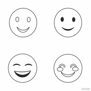 Smiley Outline Vector