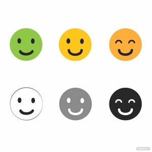 Flat Smiley Vector