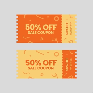 Blank Coupon Illustration
