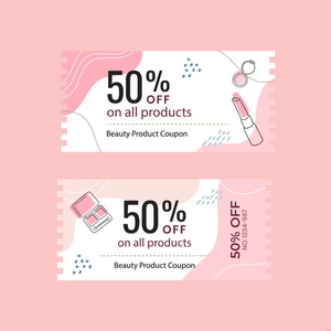 Beauty Care Coupon Illustration