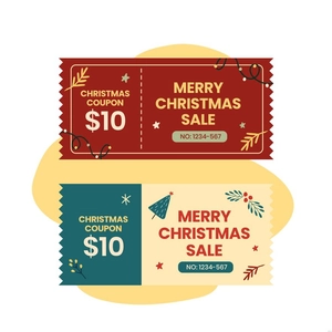 Christmas Coupon Illustration