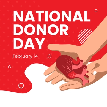 Free National Donor Day Instagram Post Template to Edit Online