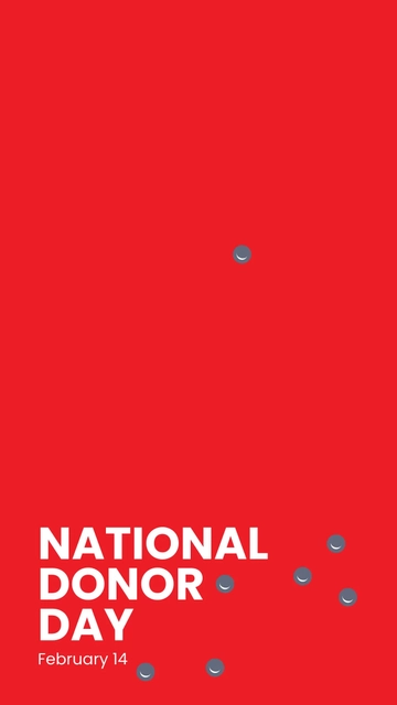 Free National Donor Day Snapchat Geofilter Template to Edit Online