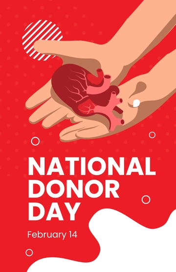 Free National Donor Day Poster Template to Edit Online