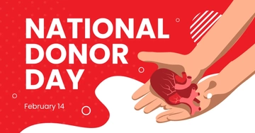 Free National Donor Day Facebook Post Template to Edit Online