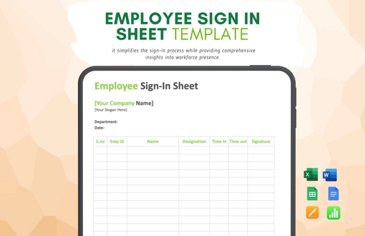 Employee Sign in Sheet Template