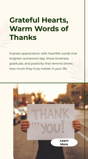 Free Thank You Whatsapp Status Template to Edit Online