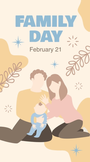 Free Family Day Whatsapp Post Template to Edit Online