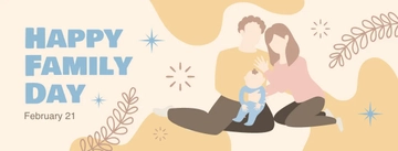 Free Family Day Facebook Cover Template to Edit Online