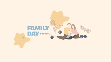 Free Family Day Youtube Banner Template to Edit Online