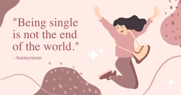 Free Singles Awareness Day Quote Facebook Post Template to Edit Online Free Singles Awareness Day Quote Facebook Post Template to Edit Online