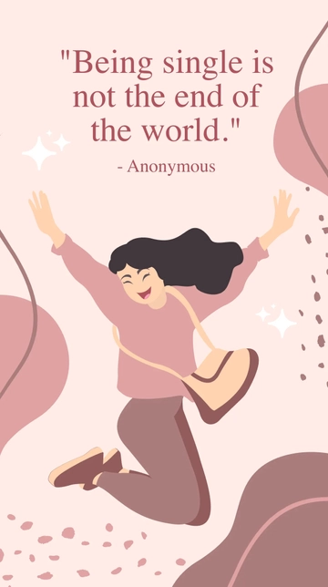 Free Singles Awareness Day Quote Instagram Story Template to Edit Online Free Singles Awareness Day Quote Instagram Story Template to Edit Online