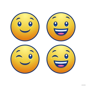 Cartoon Yellow Smiley Vector