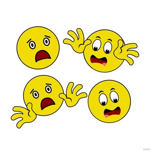 Afraid Smiley Vector