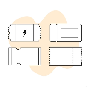 Coupon Outline Illustration
