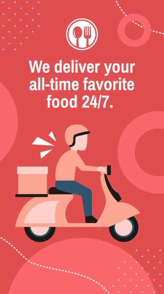 Free Restaurant Delivery Whatsapp Status Template to Edit Online