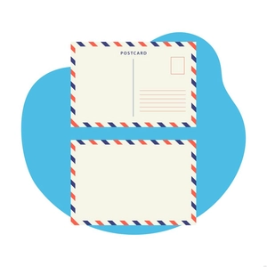 Postcard Border Illustration