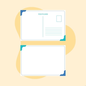 Postcard Frame Illustration