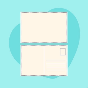 Blank Postcard Illustration
