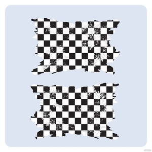 Distressed Checkered Flag Vector