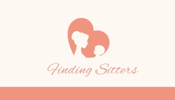 Free Feminine Babysitting Business Card Template to Edit Online