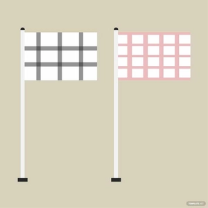 White Checkered Flag Vector