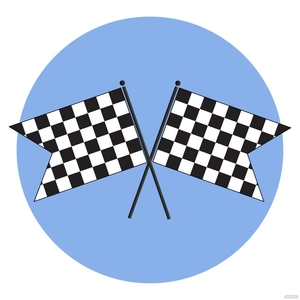 Double Checkered Flag Vector