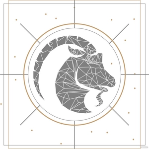 Modern Capricorn Vector