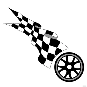 Tire Checkered Flag Vector
