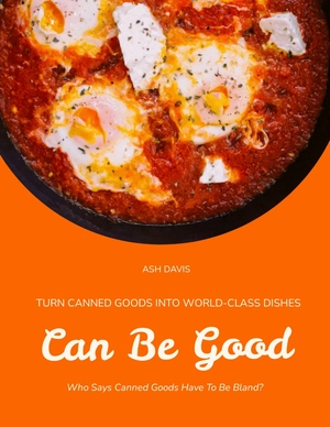 Free Simple Cookbook Cover Template to Edit Online