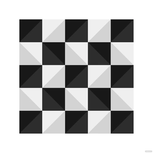 Geometric Checkered Flag Vector