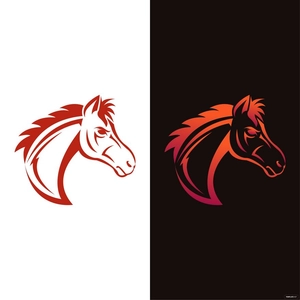 Tribal Horse Vector