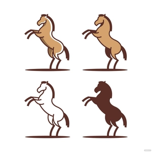 Modern Horse Vector
