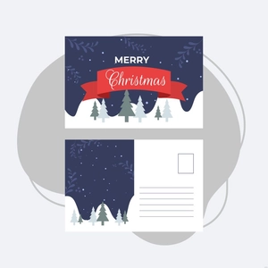 Christmas Postcard Illustration