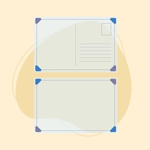 Transparent Postcard Illustration