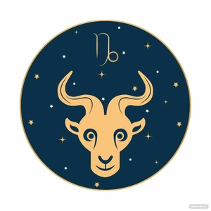 Capricorn Horoscope Vector