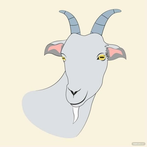 Goat Head Vector