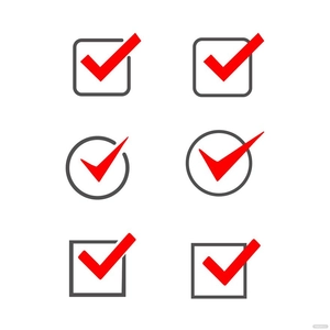 Vote Check Mark Vector