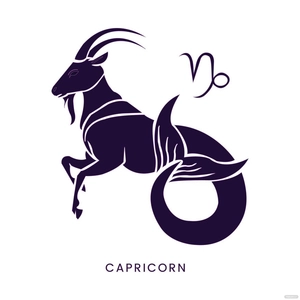 Transparent Capricorn Vector