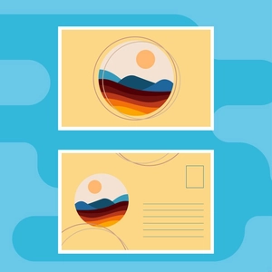 Creative Postcard Illustration