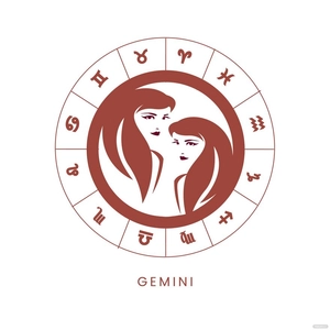 Transparent Gemini Vector