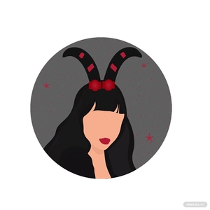 Capricorn Woman Vector