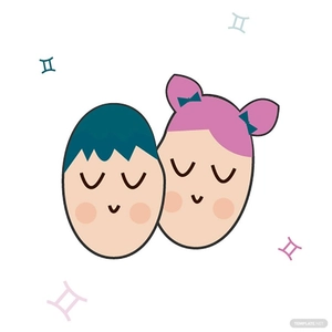 Cartoon Gemini Vector