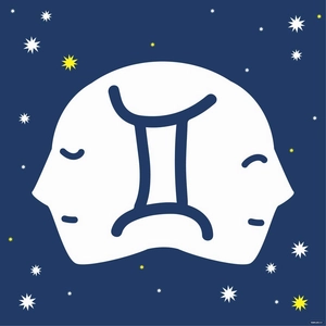Gemini Horoscope Vector