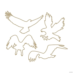 Transparent Eagle Vector
