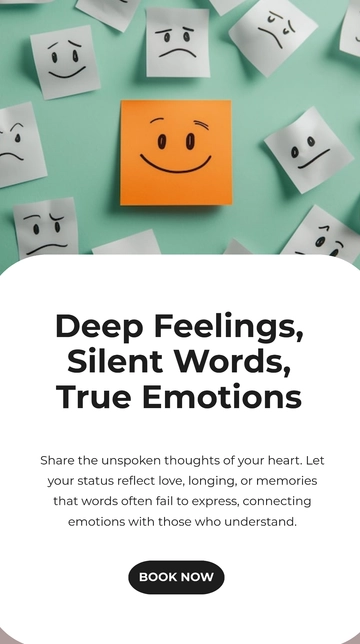 Free Emotional Whatsapp Status Template to Edit Online