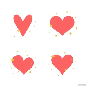 Sparkle Heart Vector