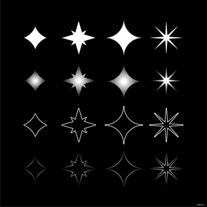 White Sparkle Vector