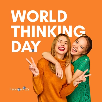 Free World Thinking Day Instagram Post Template to Edit Online