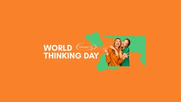 Free World Thinking Day Youtube Banner Template to Edit Online